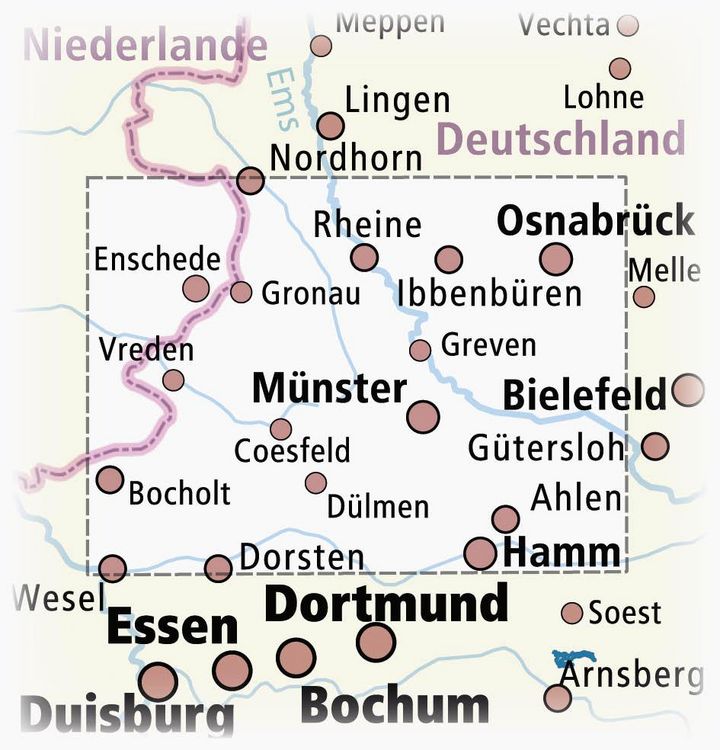 Produktbild: Publicpress Erlebnisf&uuml;hrer M&uuml;nsterland 1:160.000