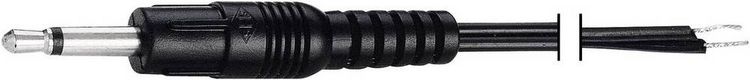 Produktbild: VOLTCRAFT XL-AC35D Klinken-Anschlusskabel Klinkenstecker 3.5 mm - offene Kabelenden Mono Polzahl:2 1 St.