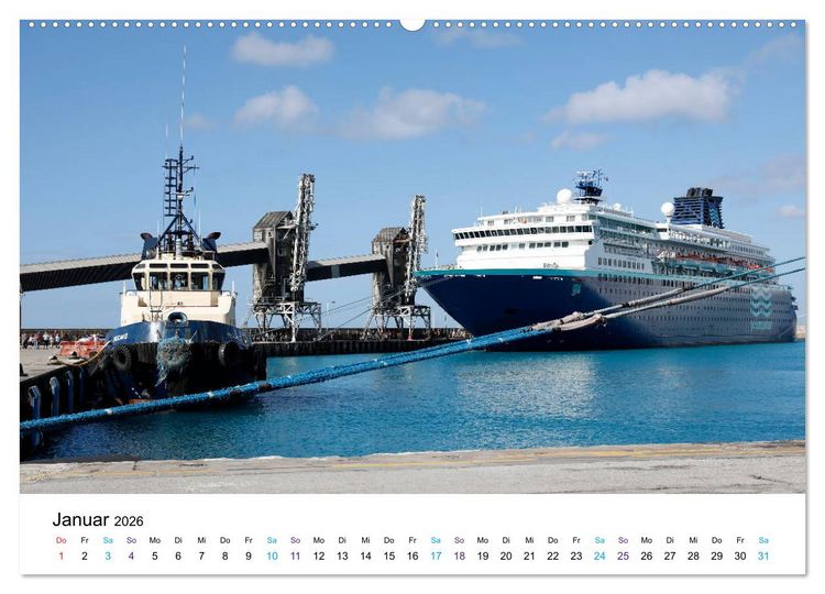 Produktbild: Riesen der Meere - Kreuzfahrtschiffe (hochwertiger Premium Wandkalender 2026 DIN A2 quer), Kunstdruck in Hochglanz