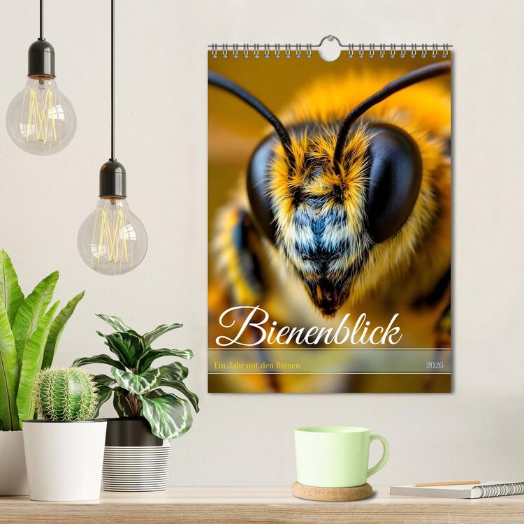 Produktbild: Bienenblick &ndash; Ein Jahr mit den Bienen (Wandkalender 2026 DIN A4 hoch), CALVENDO Monatskalender