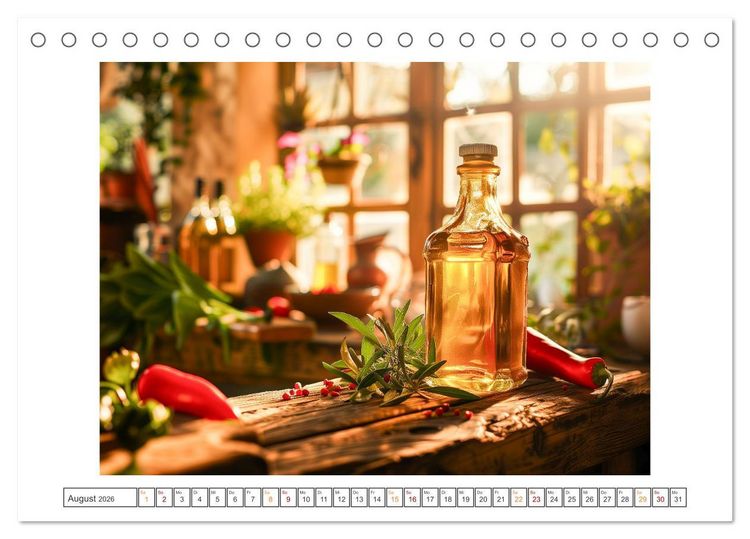 Produktbild: Mediterrane K&uuml;che (Tischkalender 2026 DIN A5 quer), CALVENDO Monatskalender