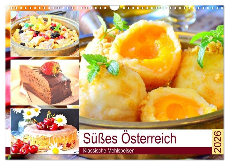 Produktbild: S&uuml;&szlig;es &Ouml;sterreich. Klassische Mehlspeisen (Wandkalender 2026 DIN A3 quer), CALVENDO Monatskalender