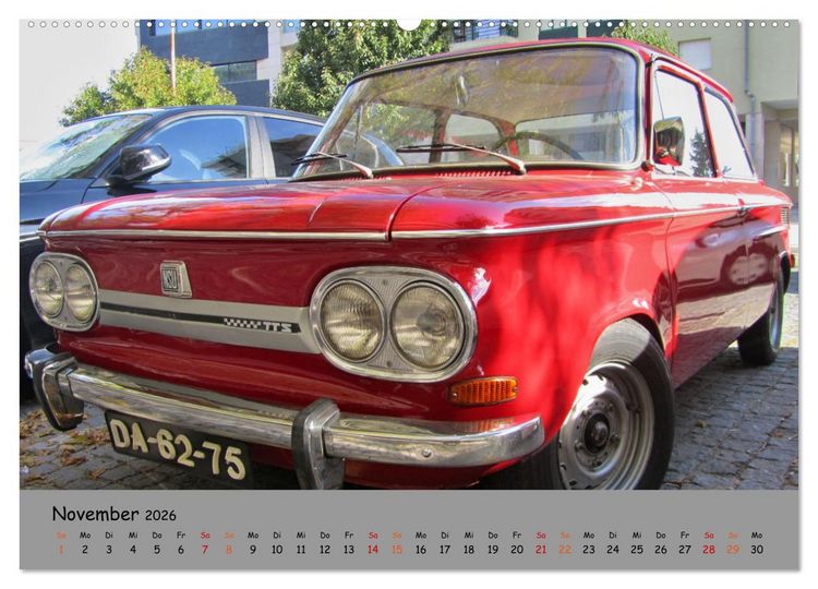 Produktbild: Autos, die wir liebten (Wandkalender 2026 DIN A2 quer), CALVENDO Monatskalender