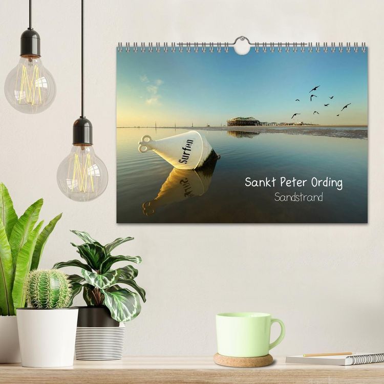 Produktbild: Sankt Peter Ording Sandstrand (Wandkalender 2027 DIN A4 quer), CALVENDO Monatskalender