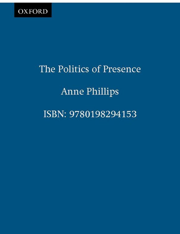 Produktbild: The Politics of Presence