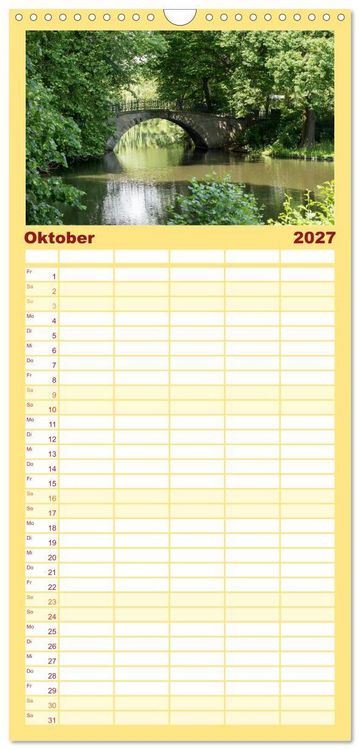 Produktbild: Familienplaner 2027 - Hannover - Momente einer Reise mit 5 Spalten (Wandkalender, 21 x 45 cm) CALVENDO