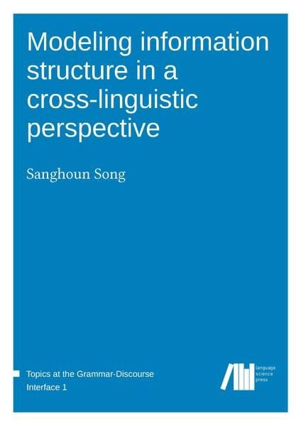 Produktbild: Modeling information structure in a cross-linguistic perspective
