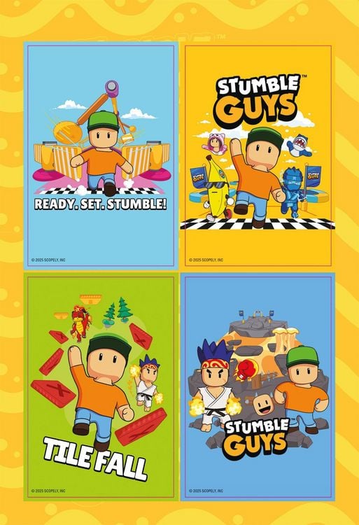 Produktbild: Stumble Guys: Superstarker Sticker- und R&auml;tselspa&szlig;