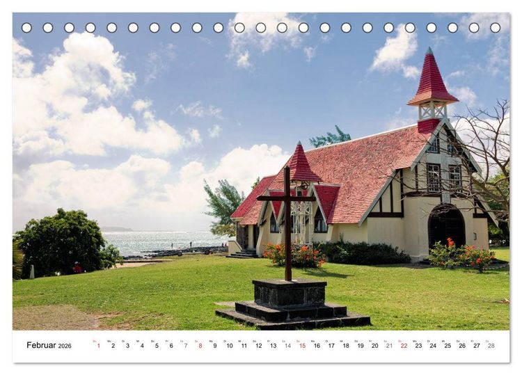 Produktbild: Inselparadies Mauritius (Tischkalender 2026 DIN A5 quer), CALVENDO Monatskalender