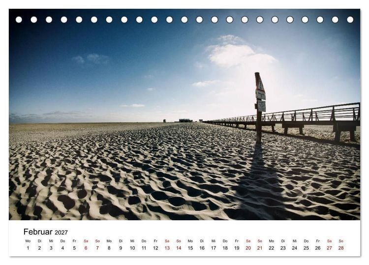 Produktbild: Sankt Peter-Ording. Licht, Schatten und Natur (Tischkalender 2027 DIN A5 quer), CALVENDO Monatskalender