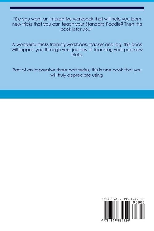 Produktbild: Standard Poodle Tricks Training Standard Poodle Tricks & Games Training Tracker & Workbook. Includes