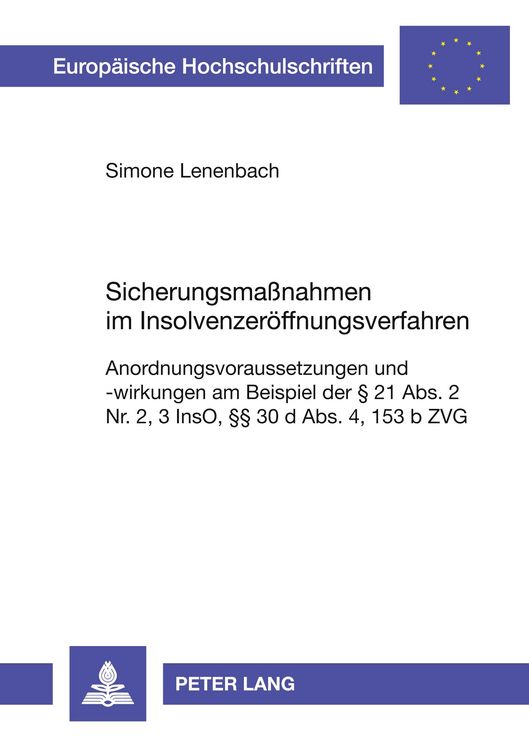 Produktbild: Sicherungsma&szlig;nahmen im Insolvenzer&ouml;ffnungsverfahren