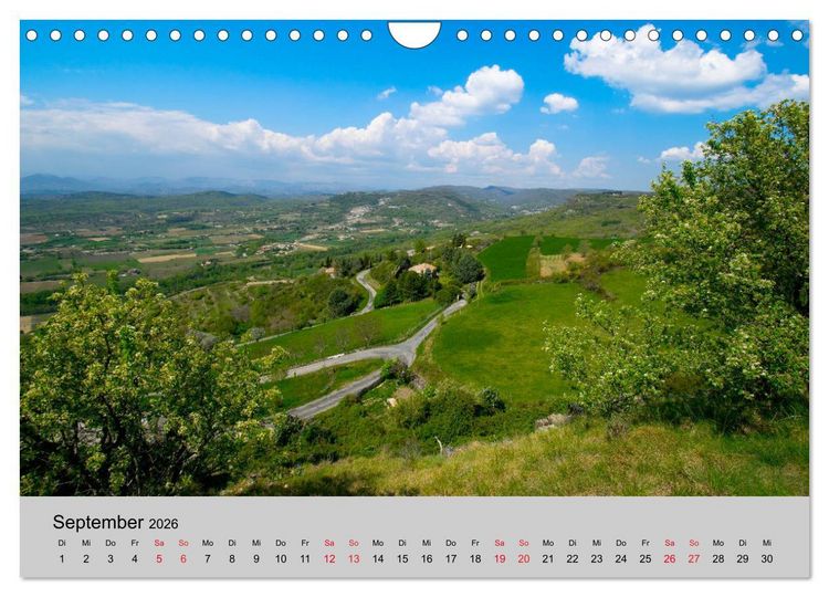 Produktbild: Bezaubernde Ard&egrave;che (Wandkalender 2026 DIN A4 quer), CALVENDO Monatskalender