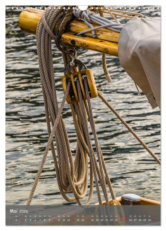 Produktbild: Maritime Details klassischer Yachten (Wandkalender 2026 DIN A3 hoch), CALVENDO Monatskalender