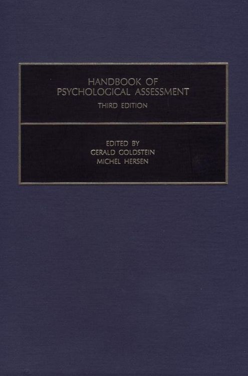 Produktbild: Handbook of Psychological Assessment