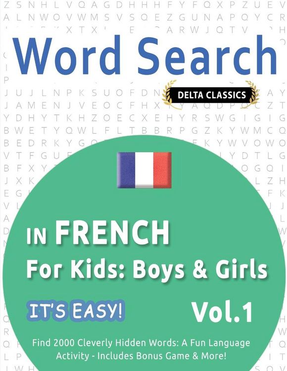 Produktbild: WORD SEARCH IN FRENCH FOR KIDS
