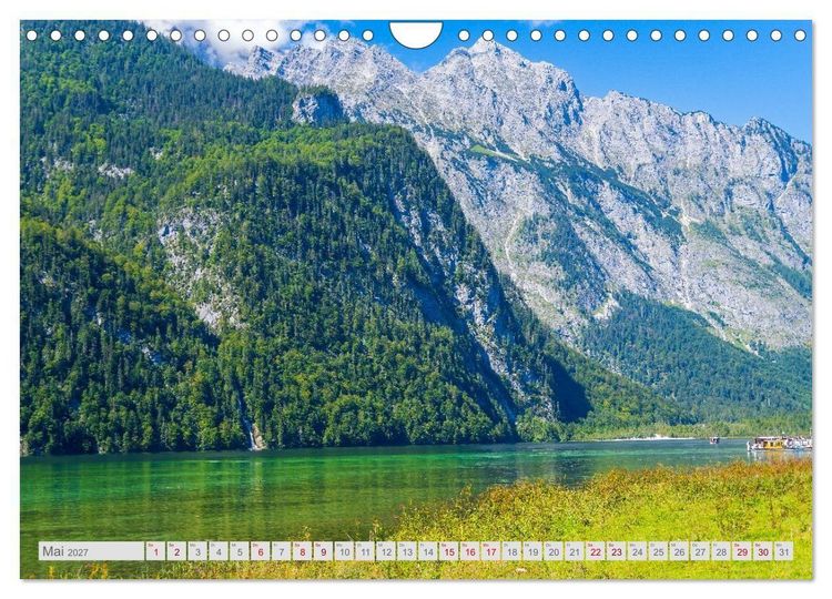 Produktbild: Malerische Bergseen in den bayerischen Alpen (Wandkalender 2027 DIN A4 quer), CALVENDO Monatskalender