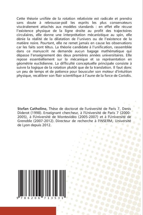 Produktbild: Th&eacute;orie unifi&eacute;e de la rotation relativiste