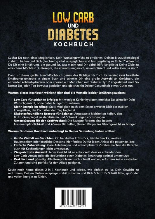 Produktbild: Low Carb und Diabetes Kochbuch