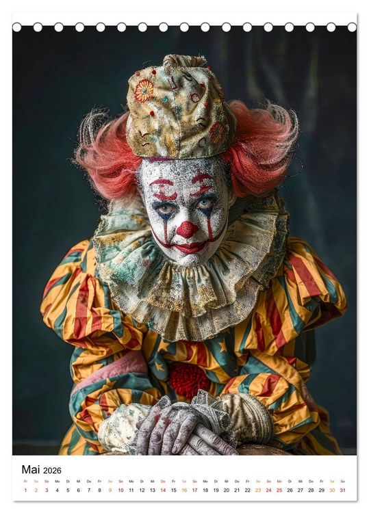 Produktbild: Der Clown (Tischkalender 2026 DIN A5 hoch), CALVENDO Monatskalender