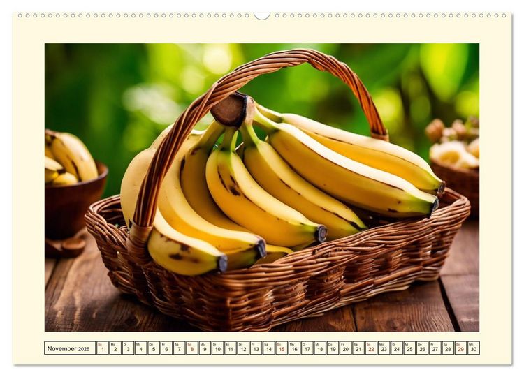 Produktbild: Gesundes frisches Obst (hochwertiger Premium Wandkalender 2026 DIN A2 quer), Kunstdruck in Hochglanz