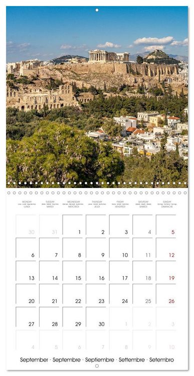 Produktbild: Europe - Greece (Wall Calendar 2027 12 &times; 12 Inch) CALVENDO 12 Month Wall Calendar