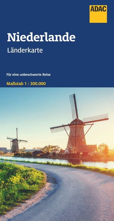 Produktbild: ADAC Länderkarte Niederlande 1:300.000