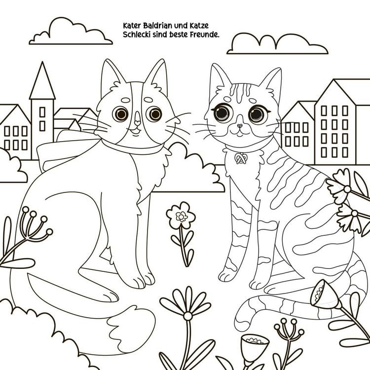 Produktbild: Stickerheft Katze Schlecki