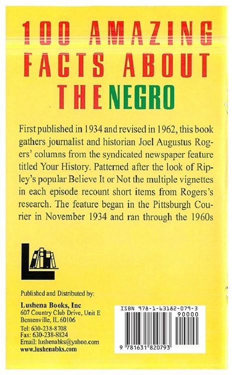 Produktbild: 100 Amazing Facts About The Negro