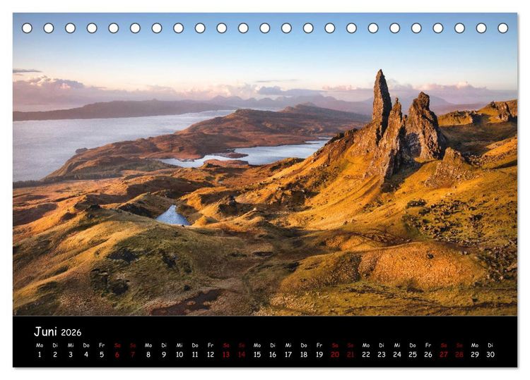 Produktbild: Schottland zum Verlieben (Tischkalender 2026 DIN A5 quer), CALVENDO Monatskalender