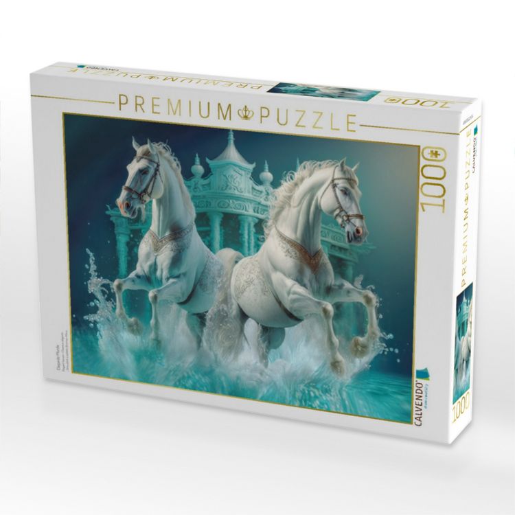 Produktbild: CALVENDO Puzzle Elegante Pferde | 1000 Teile Lege-Gr&ouml;&szlig;e 64x48cm Foto-Puzzle f&uuml;r gl&uuml;ckliche Stunden