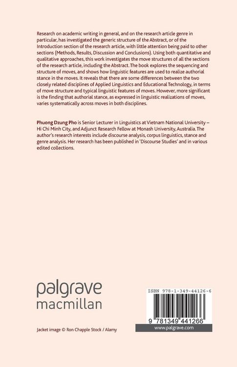 Produktbild: Authorial Stance in Research Articles