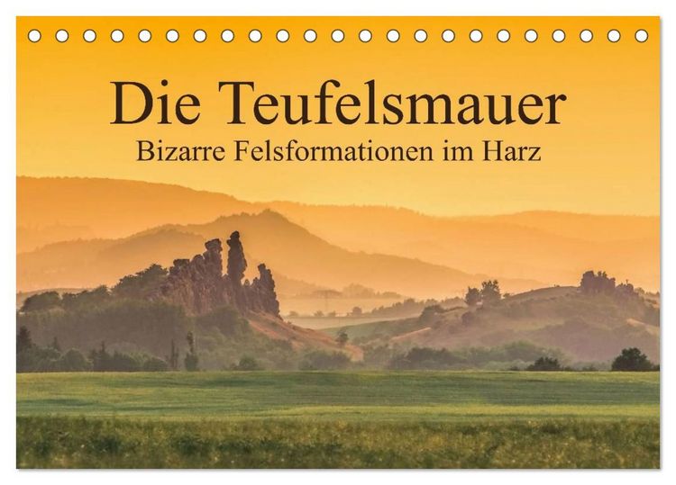Produktbild: Die Teufelsmauer - Bizarre Felsformationen im Harz (Tischkalender 2027 DIN A5 quer), CALVENDO Monatskalender