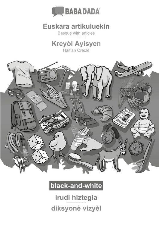 Produktbild: Euskara artikuluekin - Krey&ograve;l Ayisyen, irudi hiztegia, BW