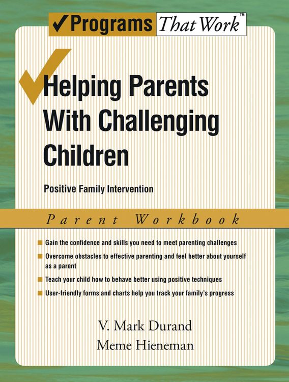 Produktbild: Helping Parents with Challenging Children Positive Family Intervention Parent Workbook