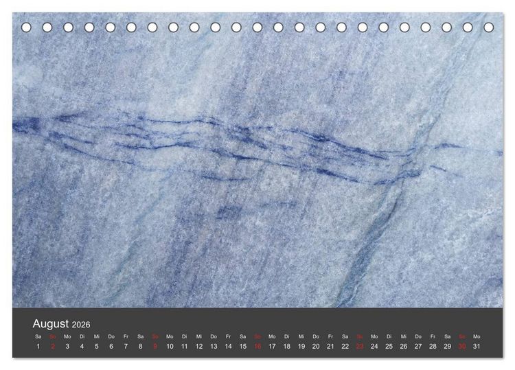 Produktbild: Stein, Kunst der Natur (Tischkalender 2026 DIN A5 quer), CALVENDO Monatskalender