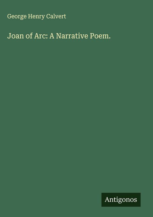 Produktbild: Joan of Arc: A Narrative Poem.