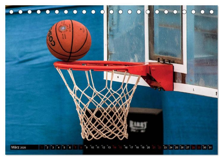 Produktbild: Basketball Action (Tischkalender 2026 DIN A5 quer), CALVENDO Monatskalender