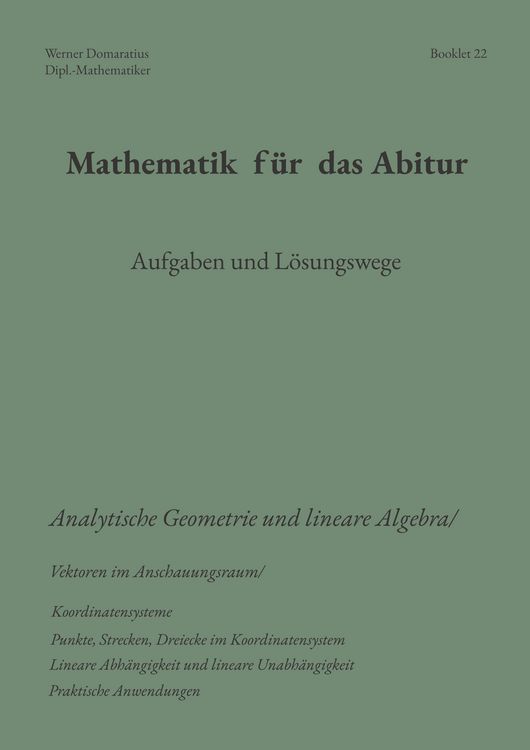 Produktbild: Mathematik f&uuml;r das Abitur
