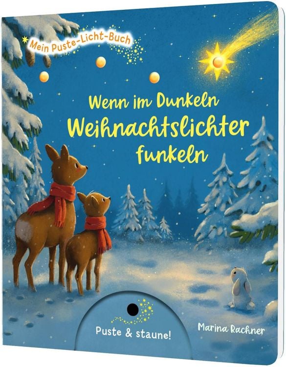 Produktbild: Mein Puste-Licht-Buch: Wenn im Dunkeln Weihnachtslichter funkeln