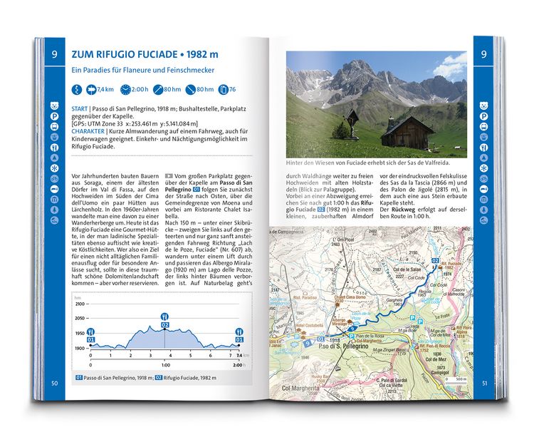 Produktbild: KOMPASS Wanderf&uuml;hrer Fassatal, Rosengarten, 60 Touren