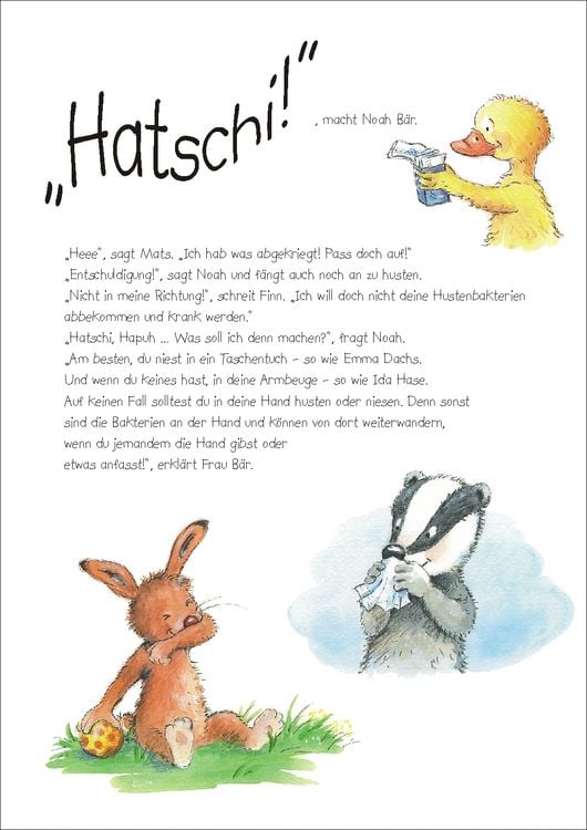 Produktbild: H&auml;ndewaschen - ich mach mit oder Wie man sich vor ansteckenden Keimen sch&uuml;tzen kann! Bilderbuch &uuml;bers richtige H&auml;ndewaschen, inkl. Hust- und Nies-Etikette!