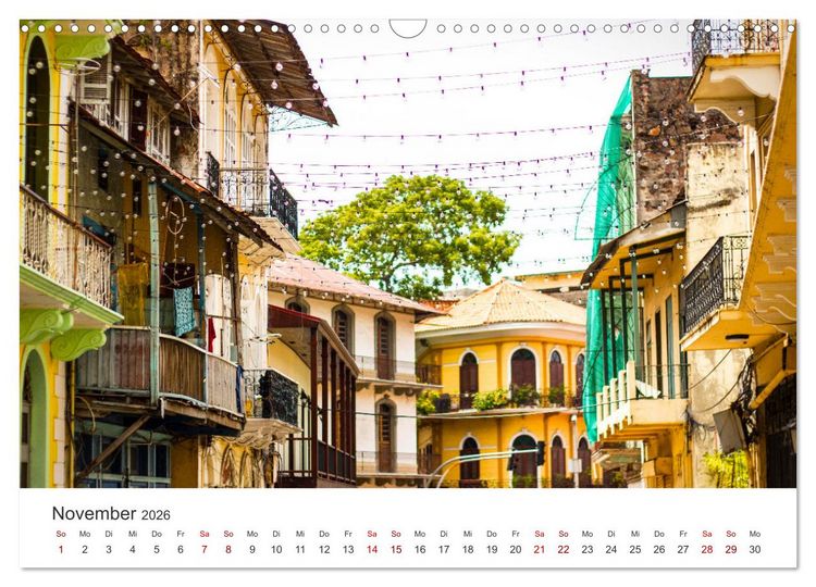 Produktbild: Panama - Traumhafte Str&auml;nde und St&auml;dte. (Wandkalender 2026 DIN A3 quer), CALVENDO Monatskalender