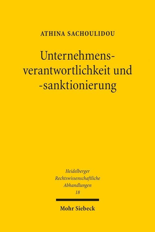 Produktbild: Unternehmensverantwortlichkeit und -sanktionierung