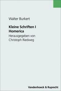 Produktbild: Kleine Schriften, Teil 1: Homerica