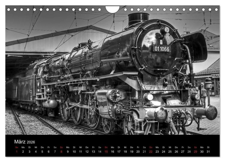 Produktbild: Mein Dampfbahnkalender 2026 (Wandkalender 2026 DIN A4 quer), CALVENDO Monatskalender