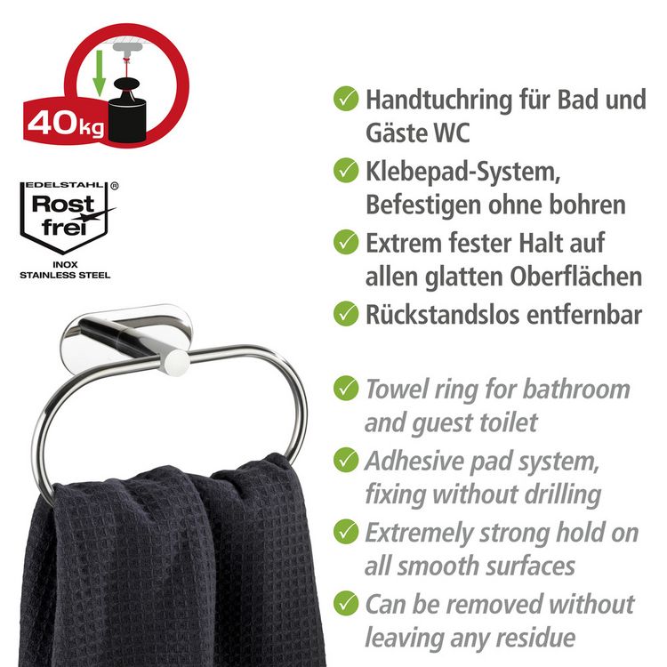 Produktbild: Turbo-Loc&reg; Handtuchring Mod. Orea Shine, Befestigen ohne bohren