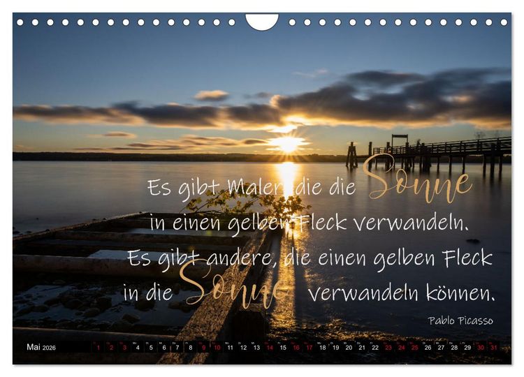Produktbild: Bilder und Texte f&uuml;r die Seele (Wandkalender 2026 DIN A4 quer), CALVENDO Monatskalender