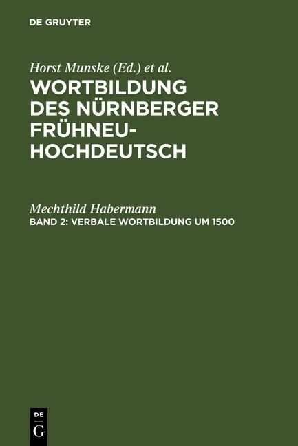 Produktbild: Verbale Wortbildung um 1500
