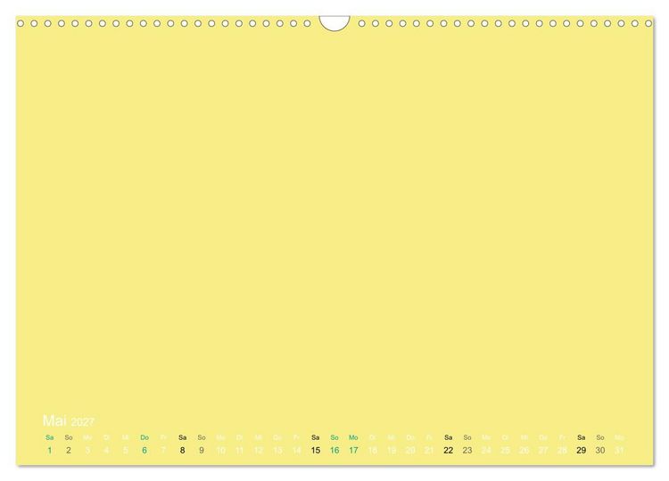 Produktbild: Bastelkalender - Gelb (Wandkalender 2027 DIN A3 quer), CALVENDO Monatskalender